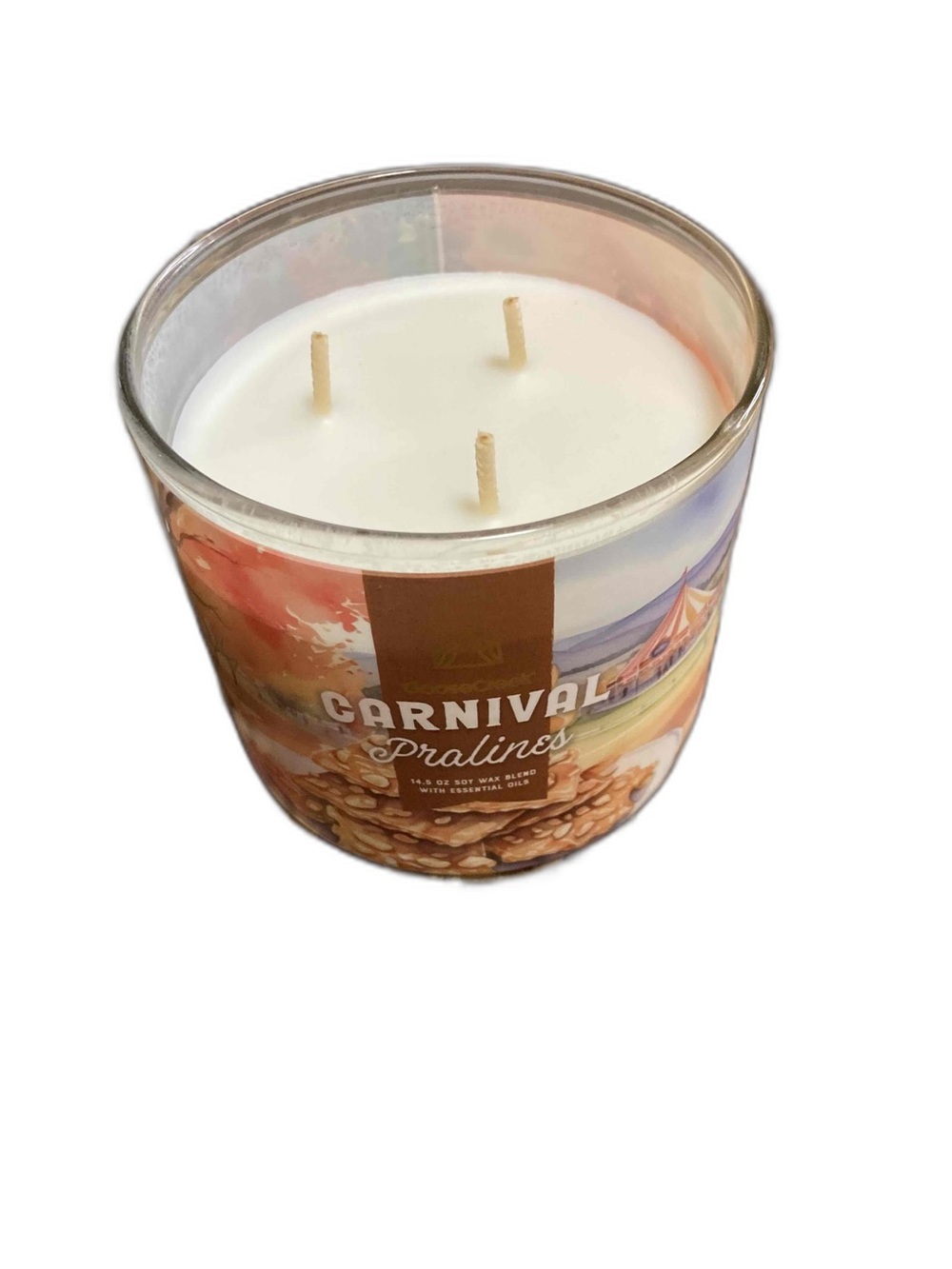 Goose Creek Carnival Pralines 14.5 oz 3-Wick Candle NWOT